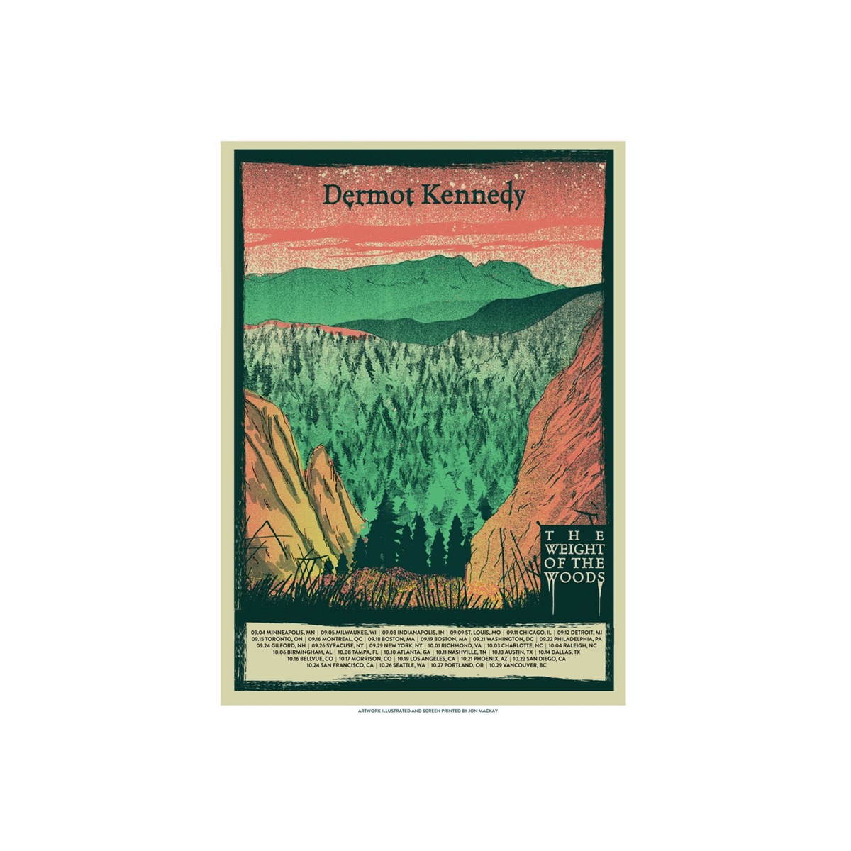The Weight of the Woods US Tour Poster